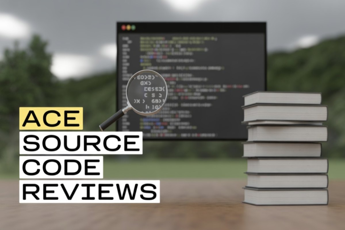 Developer analyzing code for security vulnerabilities.